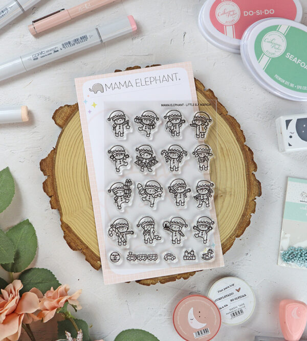 Set de sellos Little Elf Agenda de Mama Elephant