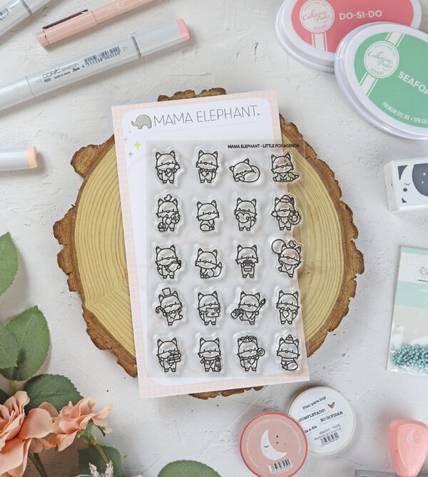 Set de sellos Little Fox Agenda de Mama Elephant
