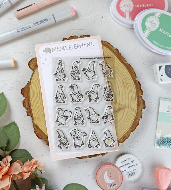 Set de sellos Little Gnome Agenda de Mama Elephant