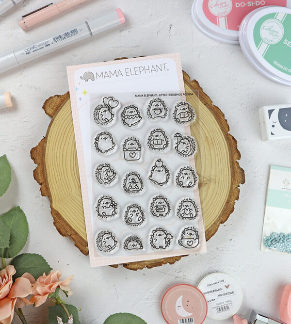 Set de sellos Little Hedgehog Agenda de Mama Elephant
