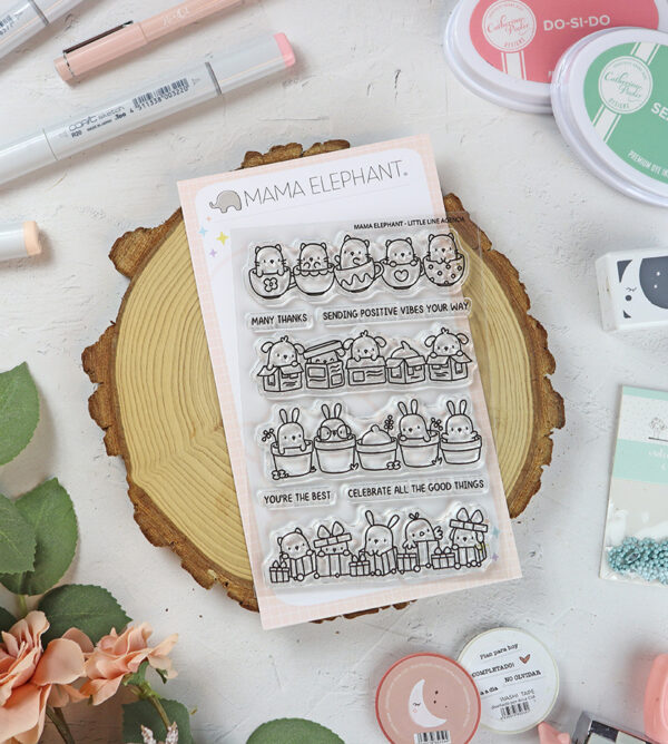 Set de sellos Little Line Agenda de Mama Elephant