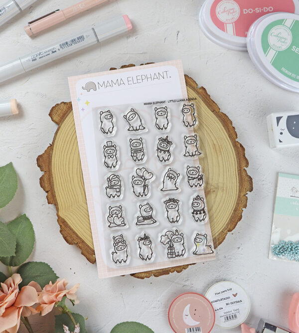 Set de sellos Little Llama Agenda de Mama Elephant