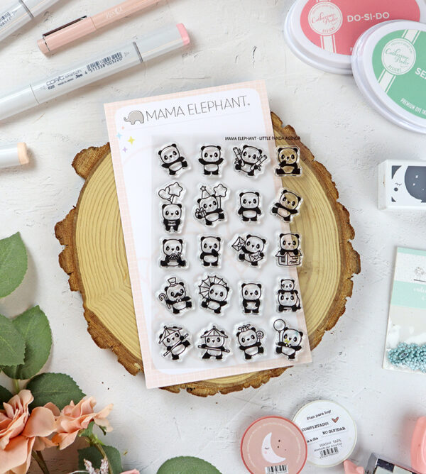 Set de sellos Little Panda Agenda de Mama Elephant