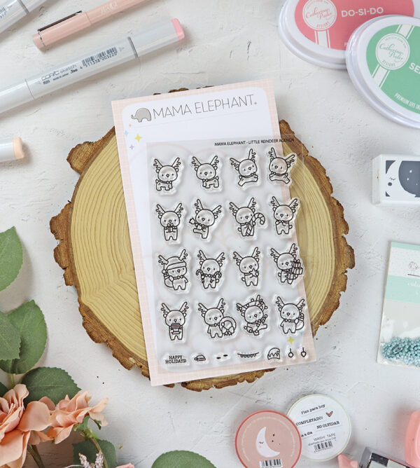 Set de sellos Little Reindeer Agenda de Mama Elephant