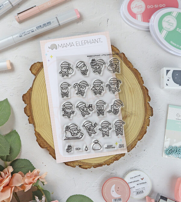 Set de sellos Little Santa Agenda de Mama Elephant