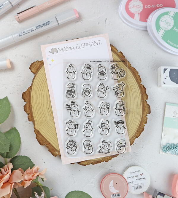 Set de sellos Little Snowman Agenda de Mama Elephant