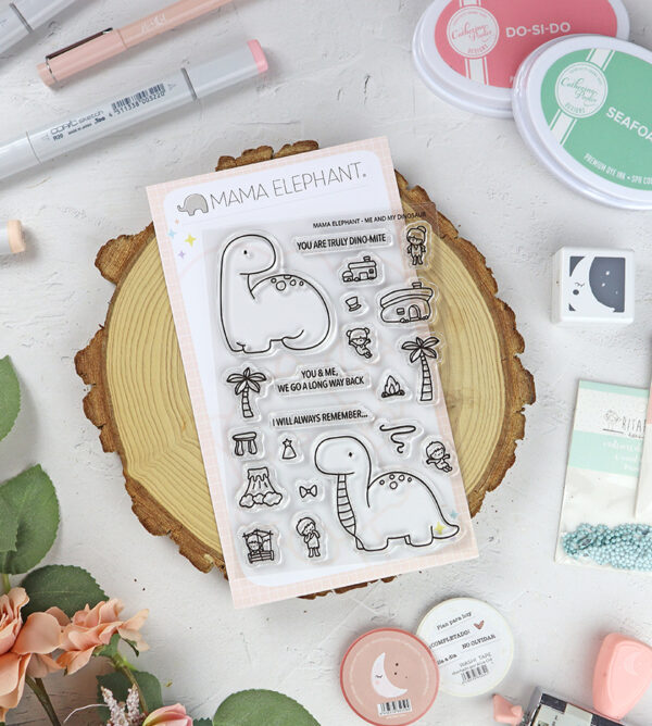 Set de sellos Me & My Dinosaur de Mama Elephant
