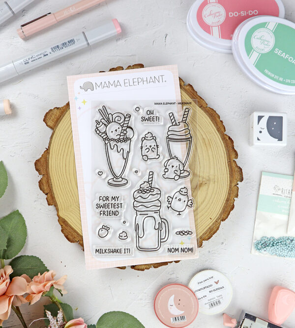 Set de sellos Milkshake de Mama Elephant