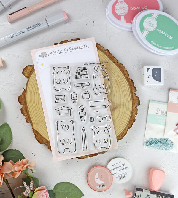 Set de sellos Page Huggers de Mama Elephant