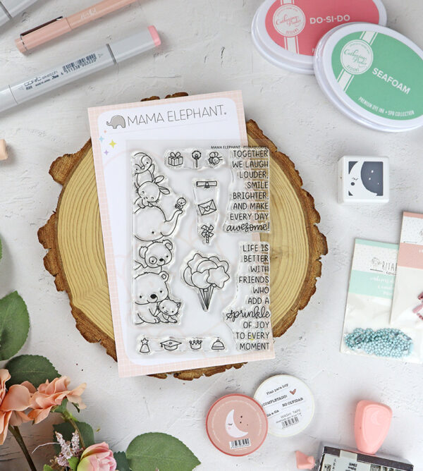 Set de sellos Peekabuddies de Mama Elephant