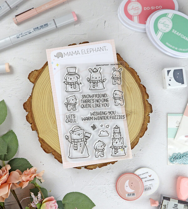 Set de sellos Snow Friends de Mama Elephant