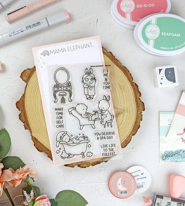 Set de sellos Spa Day de Mama Elephant