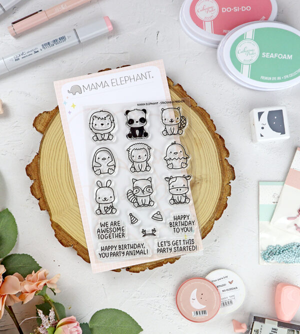 Set de sellos Stackable Friends de Mama Elephant