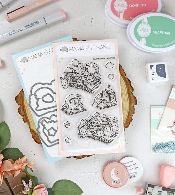 Set de sellos+troquel Storytime de Mama Elephant