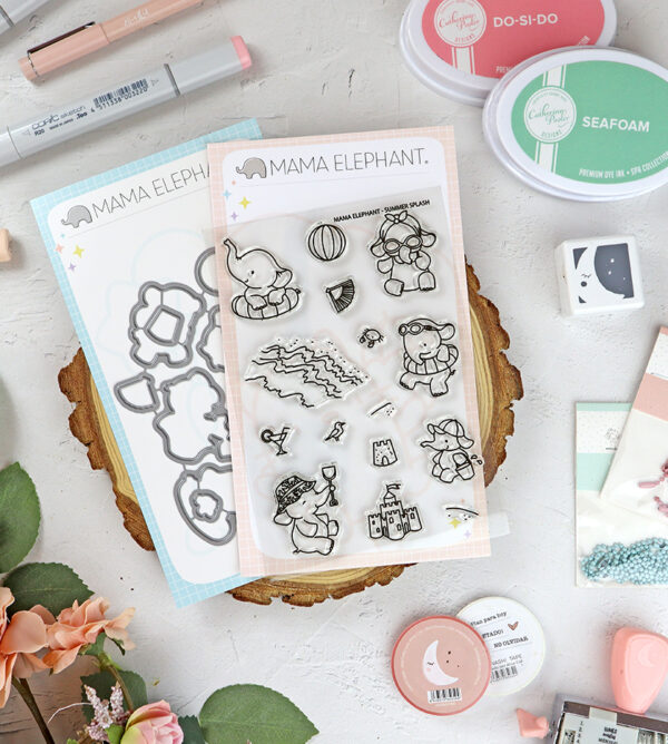 Set de sellos+troquel Summer Splash de Mama Elephant