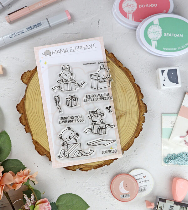 Set de sellos Surprise Boxes de Mama Elephant