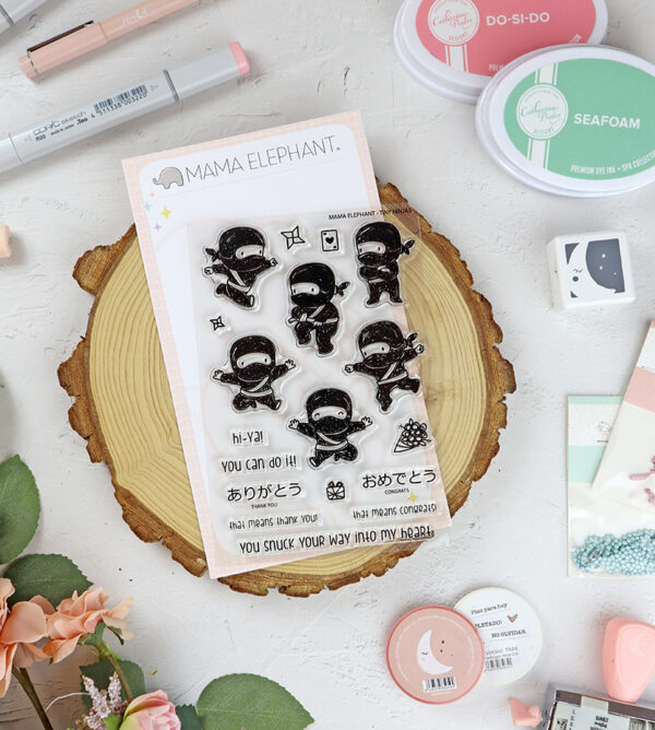 Set de sellos Tiny Ninjas de Mama Elephant