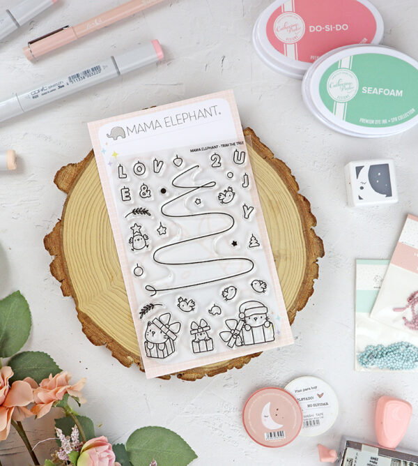 Set de sellos Trim the Tree de Mama Elephant
