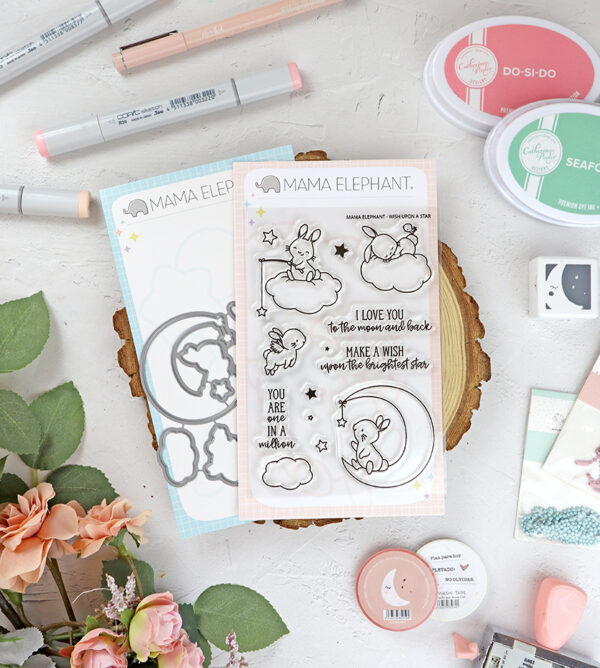 Set de sellos+troquel Wish Upon a Star de Mama Elephant