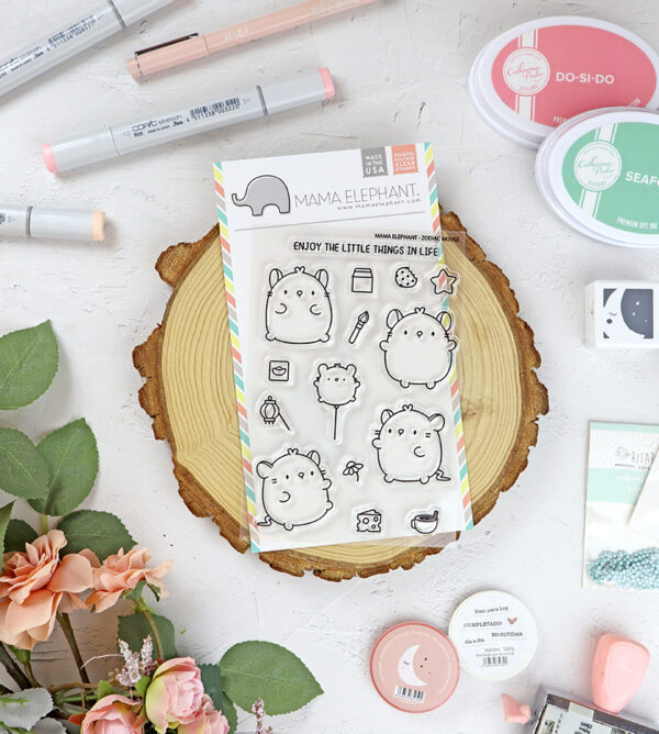 Set de sellos Zodiac Mouse de Mama Elephant