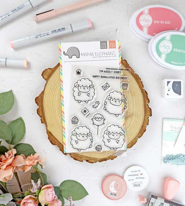Set de sellos Zodiac Sheep de Mama Elephant