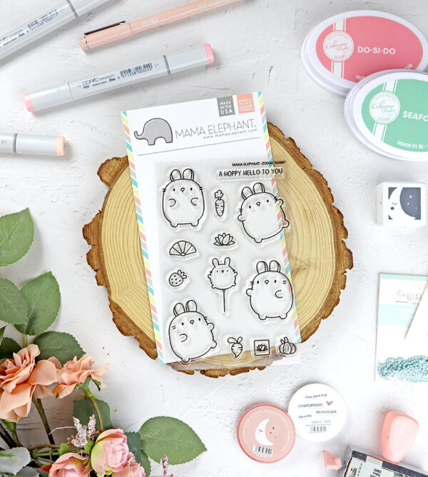 Set de sellos Zodiac Rabbit de Mama Elephant